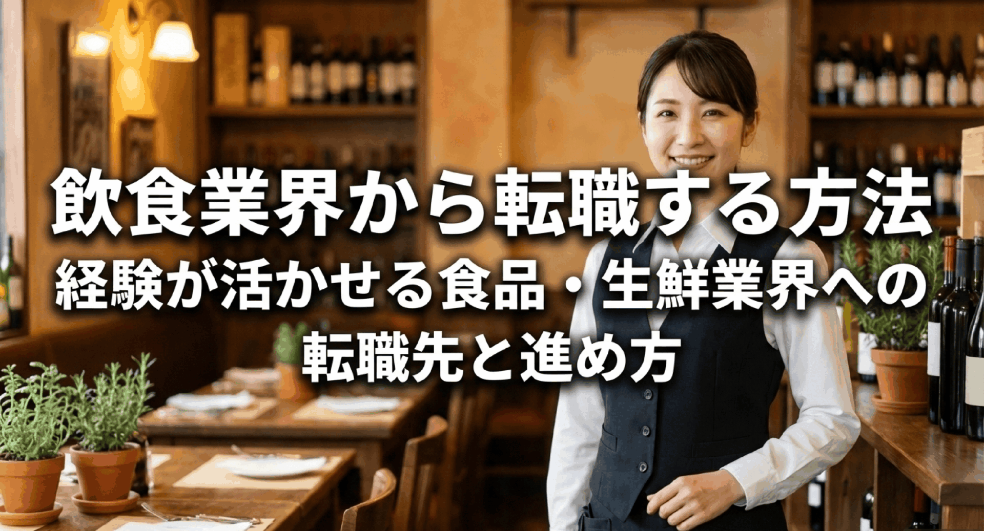飲食業界から転職する方法｜経験が活かせる食品・生鮮業界への転職先と進め方