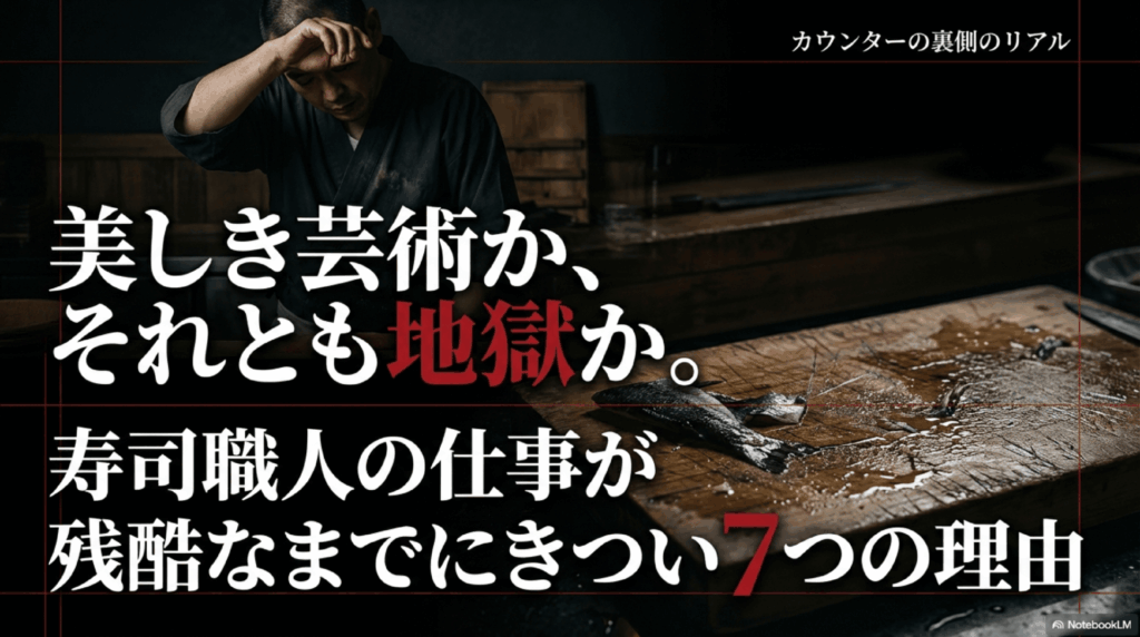 寿司職人がきつい理由7つ｜修業・給料・将来性の実態と辞めた後の選択肢