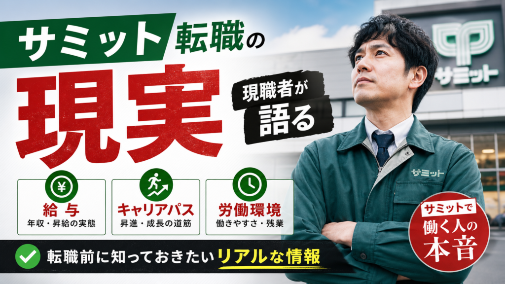 サミット転職の現実｜給与・キャリアパス・労働環境を現職者が語る
