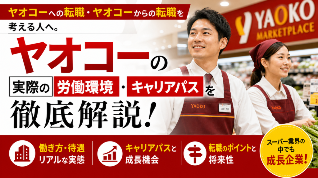 ヤオコーへの転職・ヤオコーからの転職を考える人｜実際の労働環境・キャリアパスを徹底解説