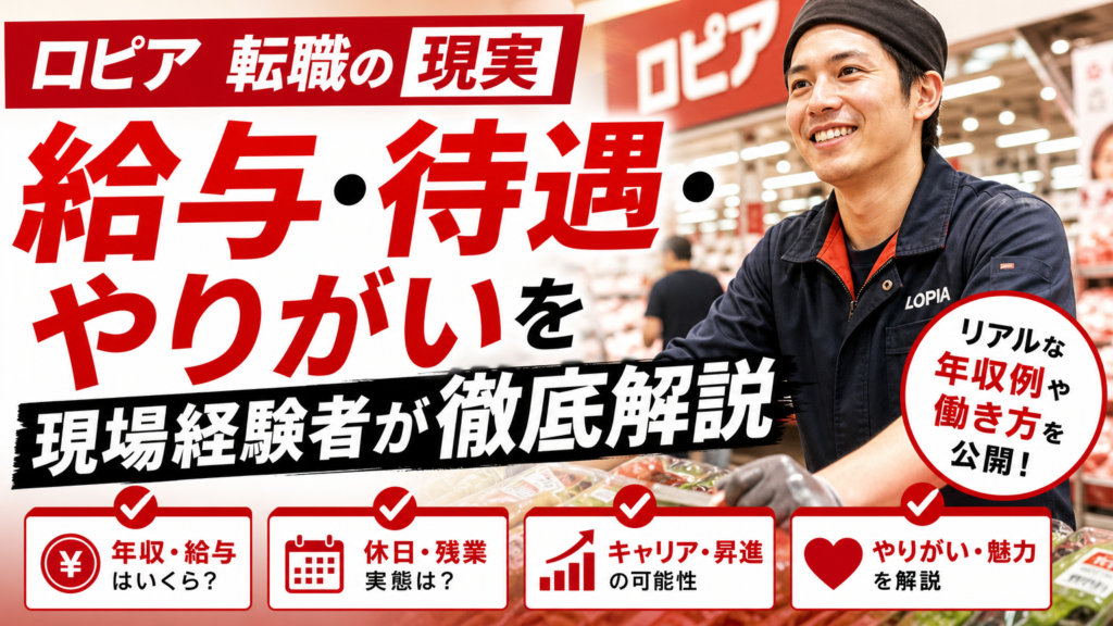 ロピア転職の現実｜給与・待遇・やりがいを現場経験者が徹底解説